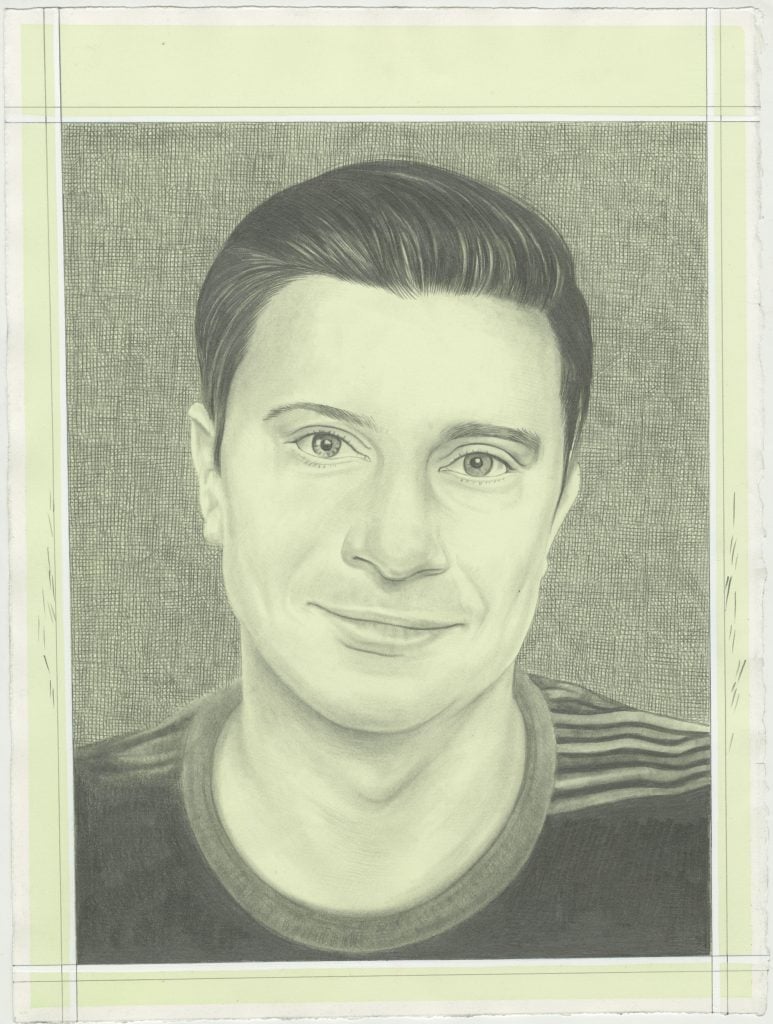 Will Fenstermaker. Portrait on paper by Phong H. Bui.