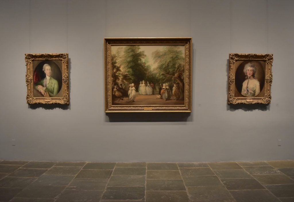 The Grand British Portraiture Gallery at the Frick Madison. (Photo by Ben Davis)
