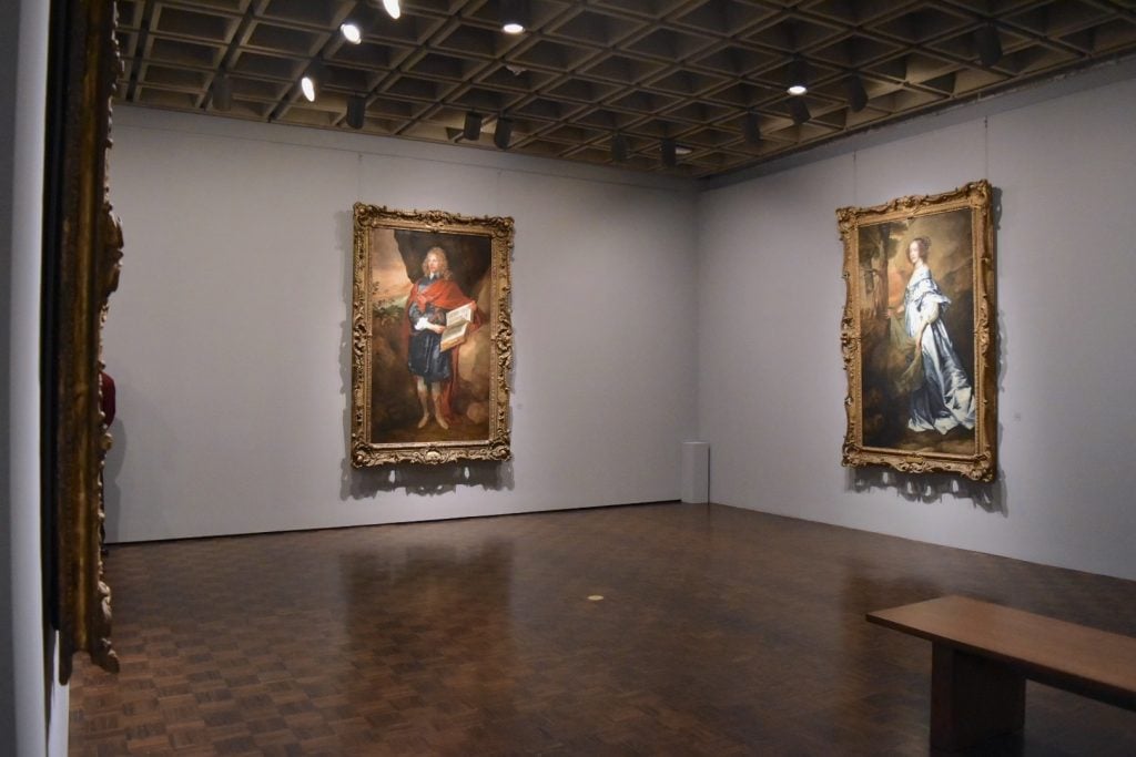 Installation view of the Van Dyck galleries at the Frick Madison. (Photo by Ben Davis)