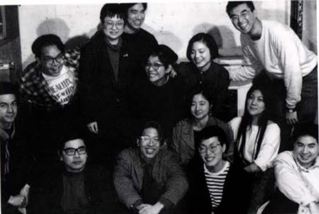 Members of the Godzilla collective, ca. 1990. Courtesy Godzilla.