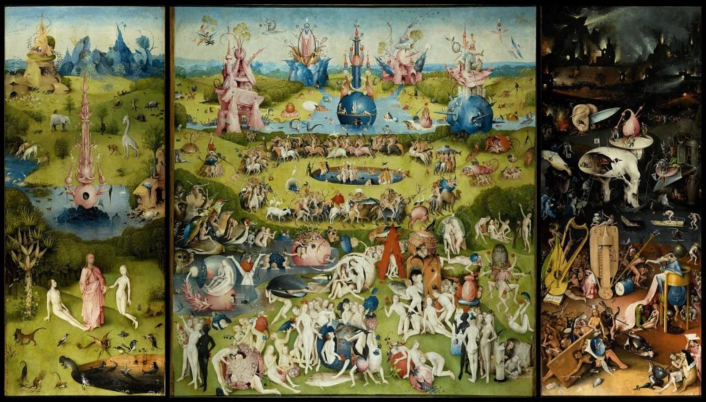 Hieronymus Bosch. The Garden of Earthly Delights. Courtesy of Museo Nacional del Prado.