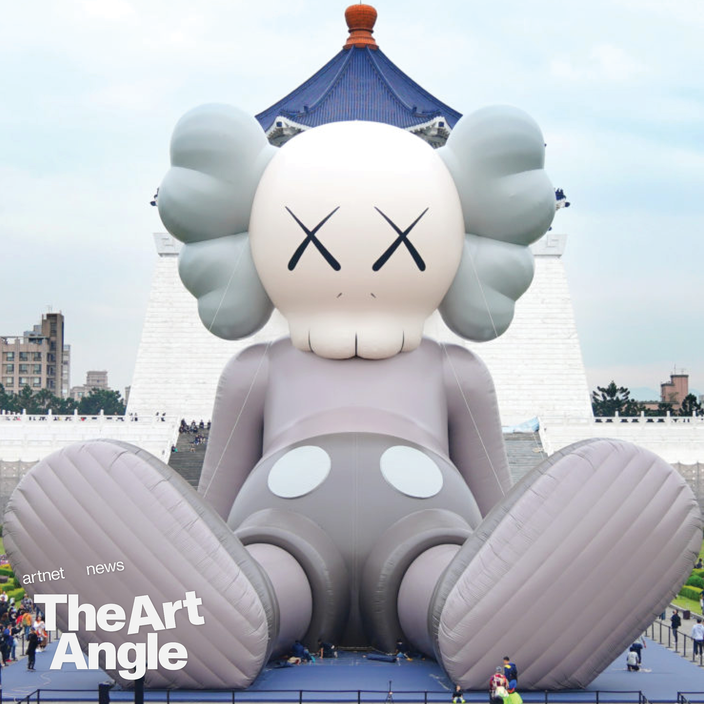 KAWS's installation in Taipei. Photo: © All Rights Reserved.