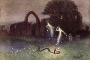 Hermann Hendrich, The Will o’ the Wisp and the Snake (1823).