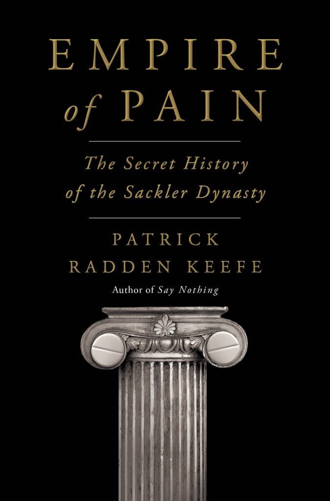 Cover of Patrick Radden Keefe's <em>Empire of Pain</em> (2021).