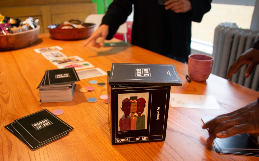 Words of Art, a card game based on the art collection of Agnes Gund. Photo courtesy of Catherine Gund.