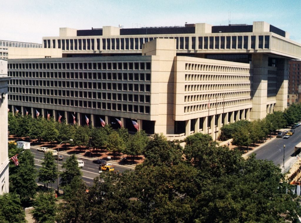 The J. Edgar Hoover Building in Washington, D.C., a particular object of dislike for foes of Brutalist architecture. Photo 12/Universal Images Group via Getty Images.