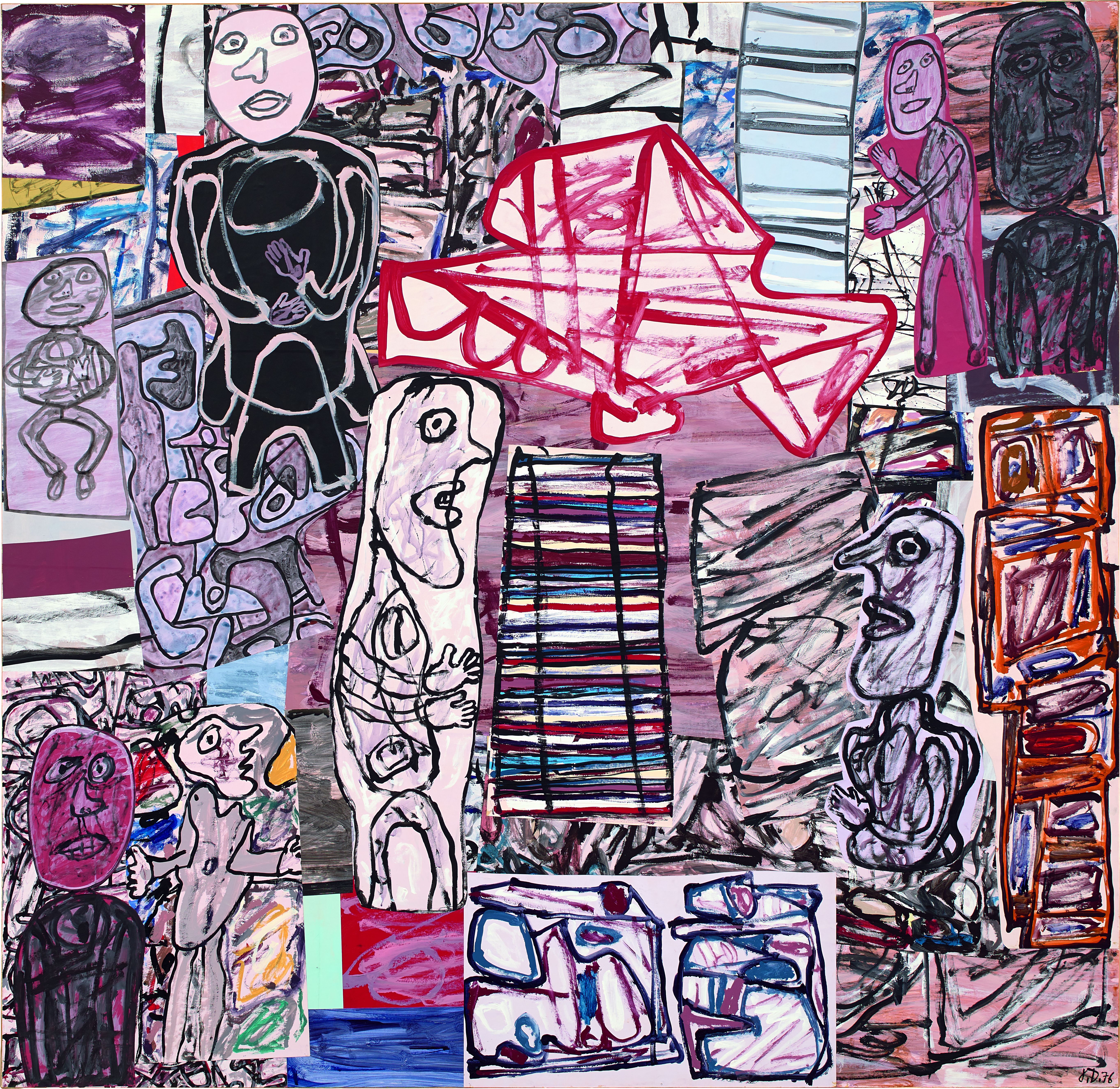 Jean Dubuffet, La féconde journée (1976). Image courtesy Phillips.