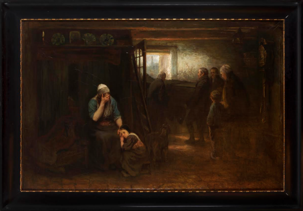 Jozef Israels, <i>From Darkness to Light</i>. Courtesy of the Tel Aviv Museum of Art.