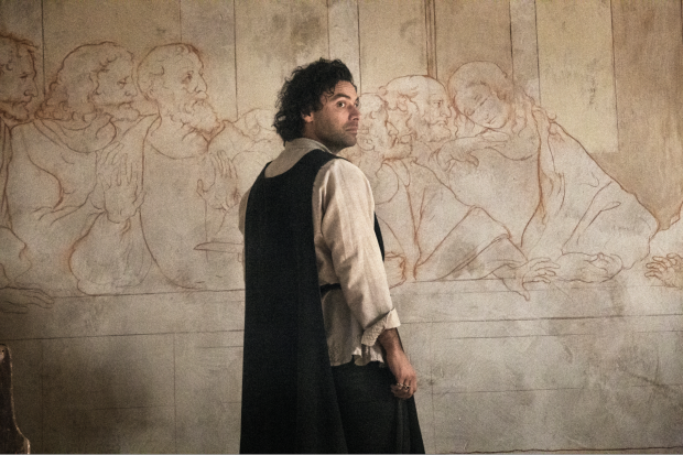 Aidan Turner as the title character in the new Amazon series <em>Leonardo</em>. Production still courtesy of Amazon Prime.