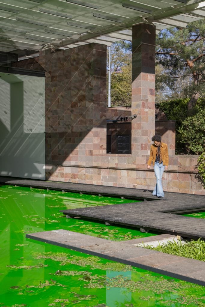 Olafur Eliasson <i>Life</i> (2021). Installation view: Fondation Beyeler, Riehen/Basel, (2021). Courtesy of the artist; neugerriemschneider, Berlin; Tanya Bonakdar Gallery, New York / Los Angeles. © 2021 Olafur Eliasson. Photo: Pati Grabowicz