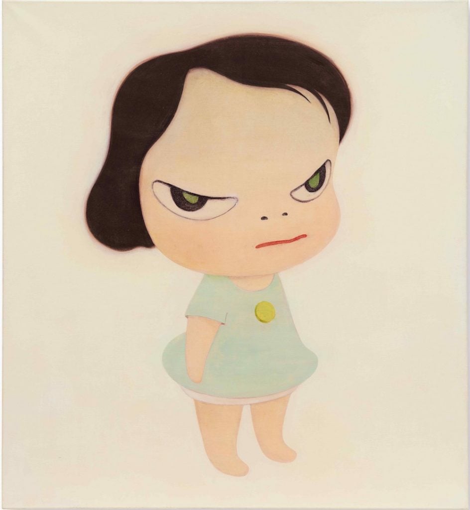 Yoshitomo Nara, Frog Girl (1998). Image courtesy Sotheby's.