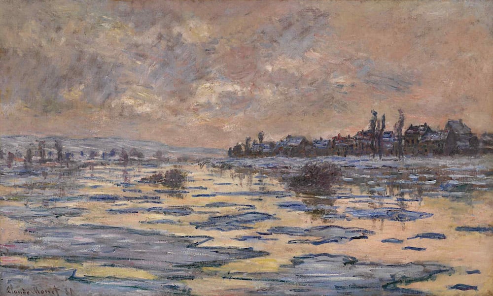 Claude Monet, La Seine à Lavacourt, Débâcle (1880). Image courtesy Sotheby's.