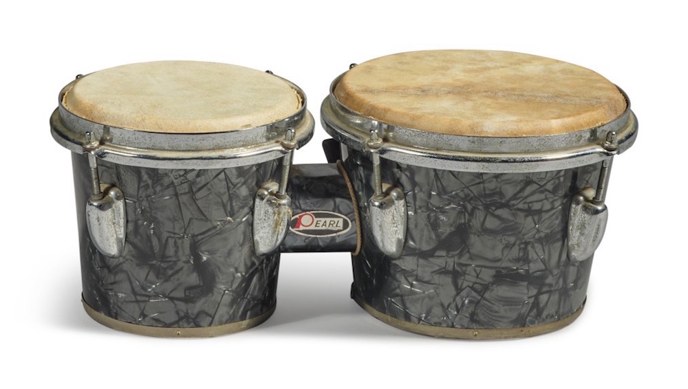 Richard Feynman’s infamous bongo drums. Image courtesy Sotheby's.