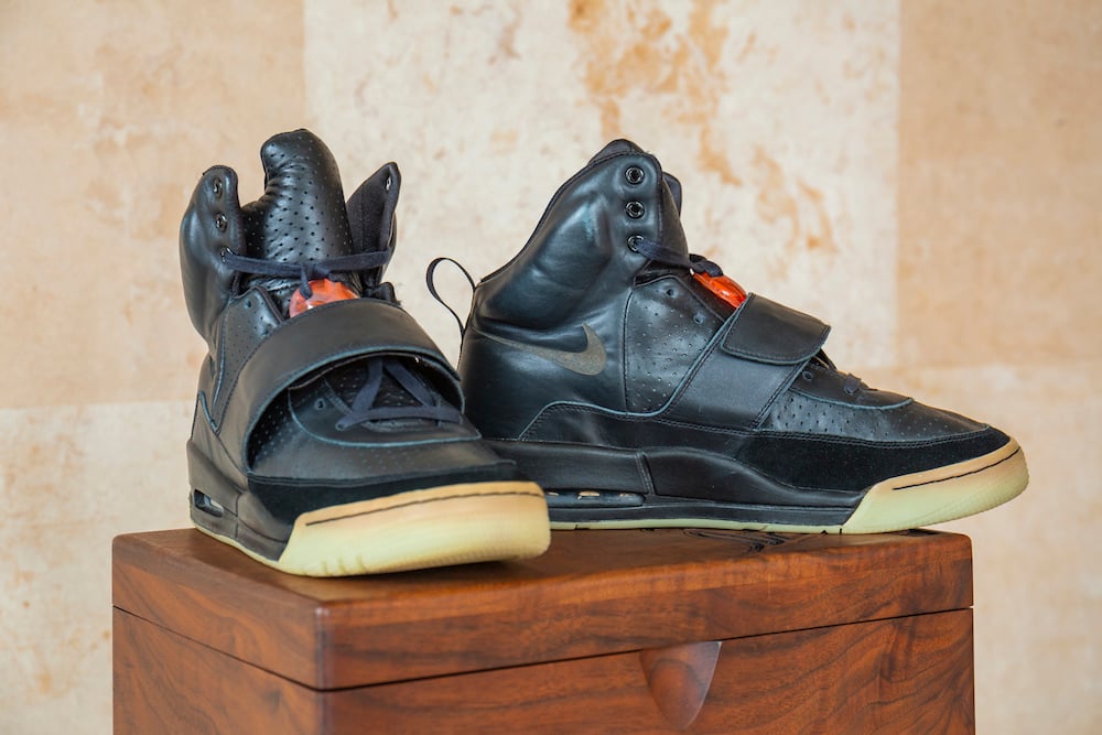 “Nike Air Yeezy," sneakers. Image courtesy Sotheby's.
