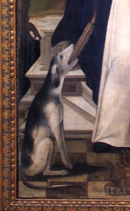 Detail of Anonymous, <em>St. Dominic</em>. Museo de Bellas Artes de Córdoba.