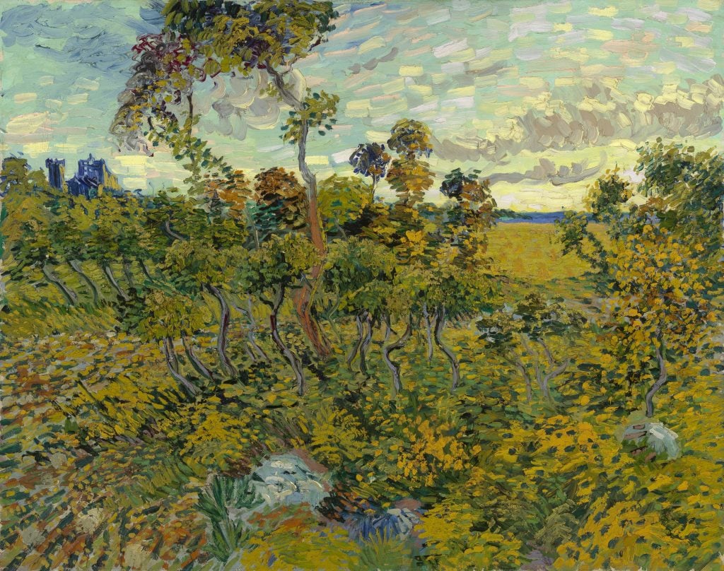 Vincent van Gogh’s <i>Sunset at Montmajour</i> (1888).