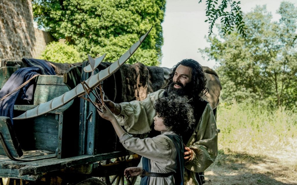 Aidan Turner as the title character in the new Amazon series <em>Leonardo</em>. Production still by Angelo Turetta, courtesy of Amazon Prime.