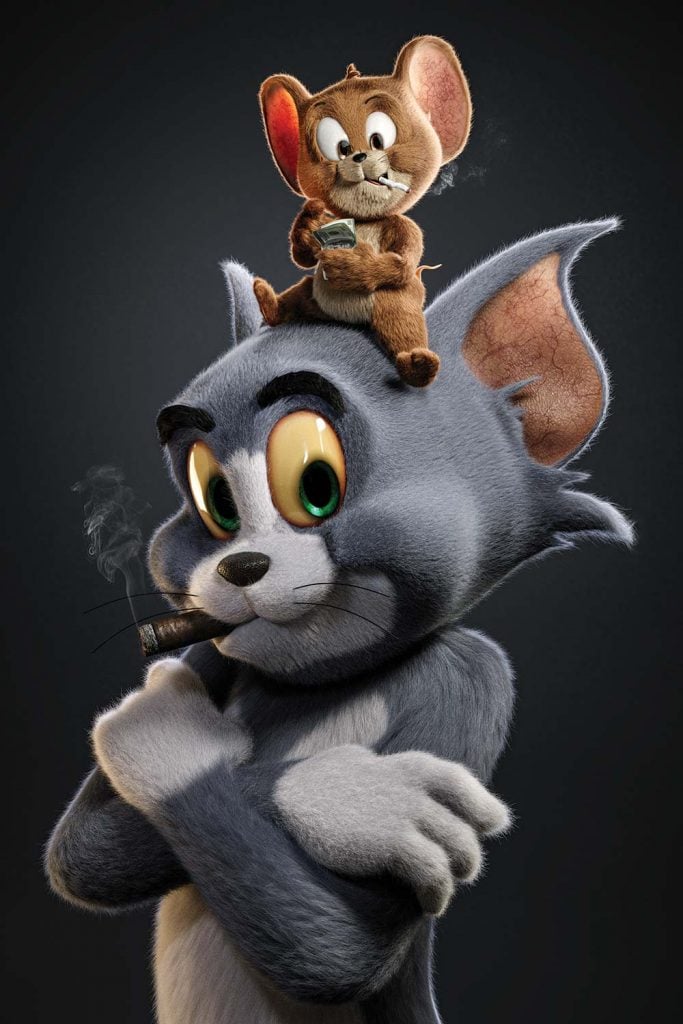 Gal Yossef, Tom & Jerry (2021). Courtesy of Eden Fine Art.