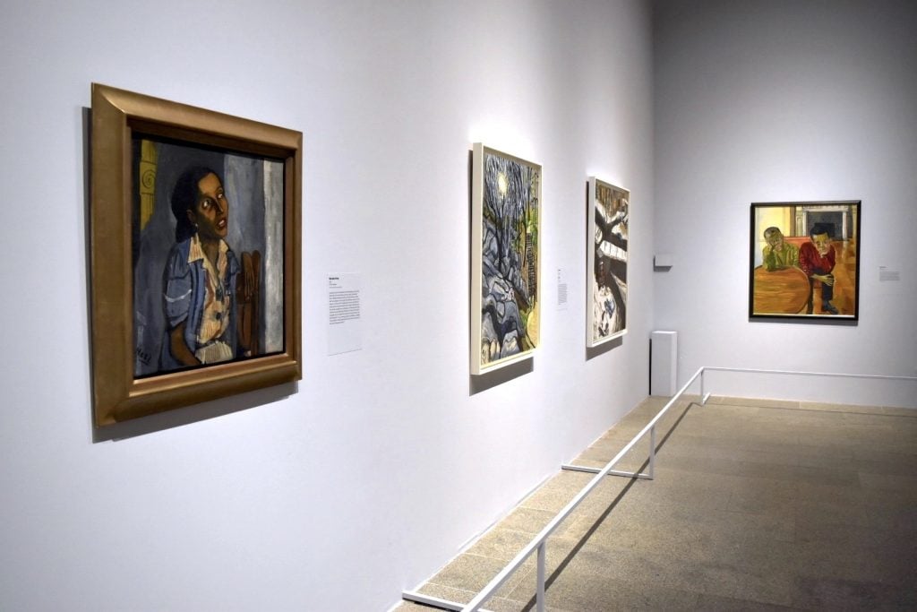 Installation view of "Alice Neel: People Come First" at the Metropolitan Museum. Photo by Ben Davis.