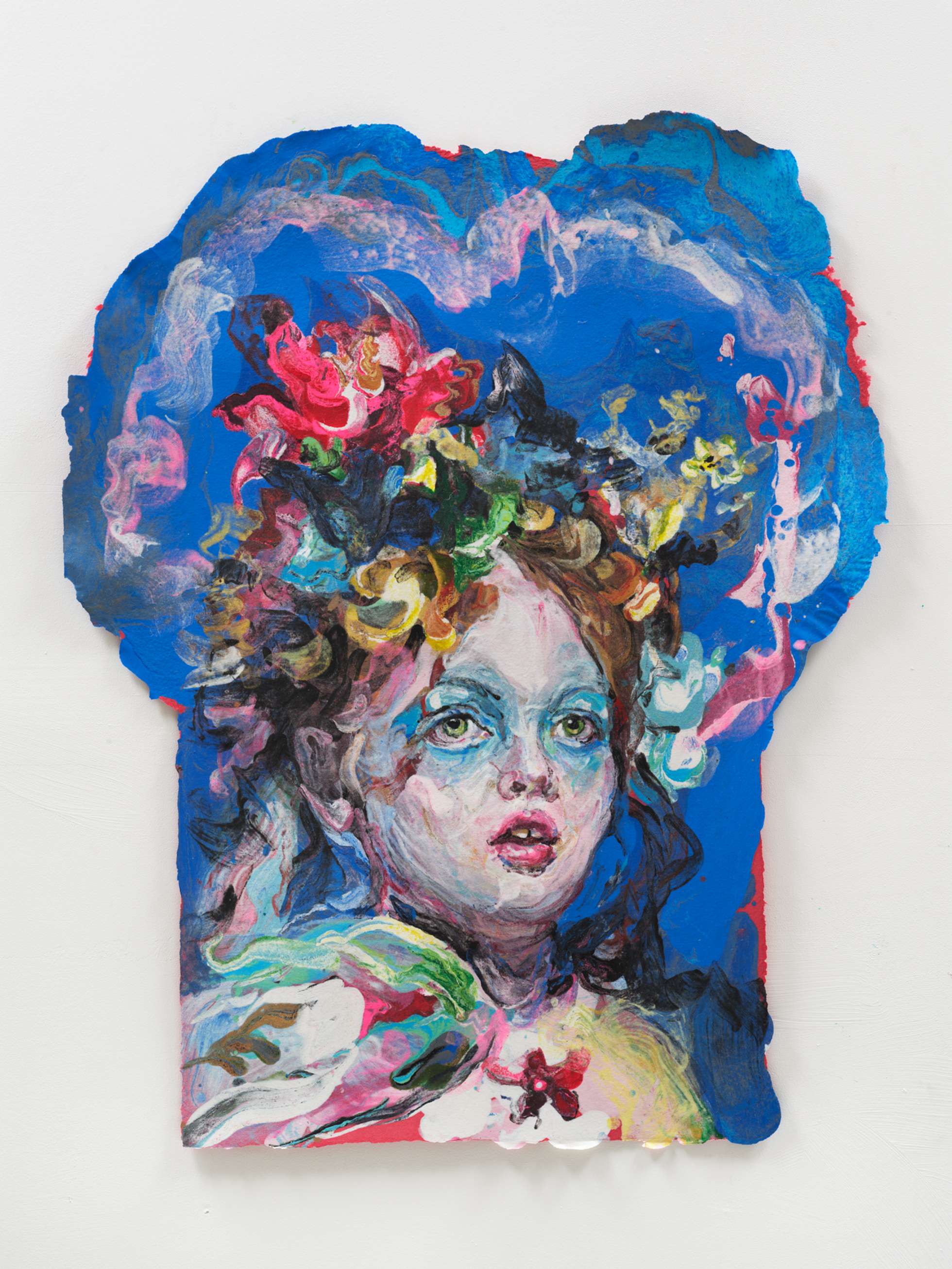 Natalie Frank, Woman, Blue (2021). Photo courtesy of Salon 94, New York.