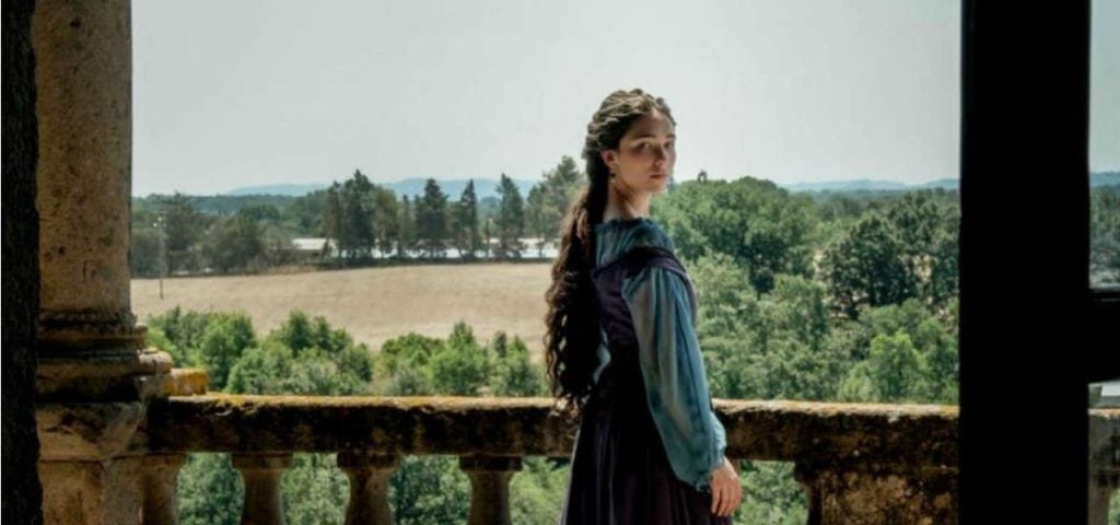 Matilda de Angelis as Caterina da Cremona in the new Amazon series <em>Leonardo</em>. Production still courtesy of Amazon Prime.