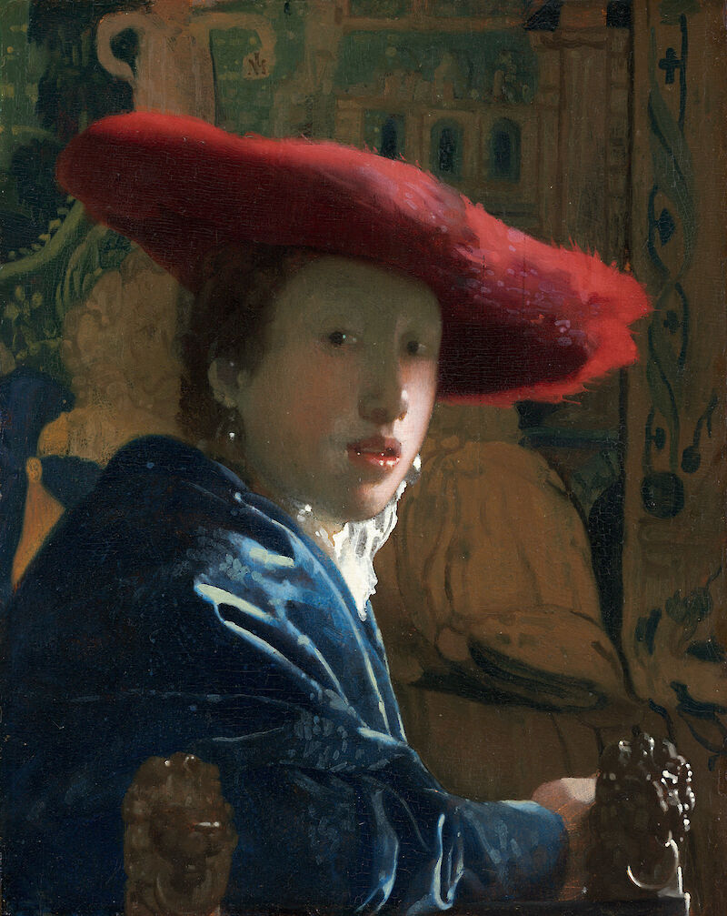 Johannes Vermeer, Girl With the Red Hat (1666). Collection of the National Gallery of Art.