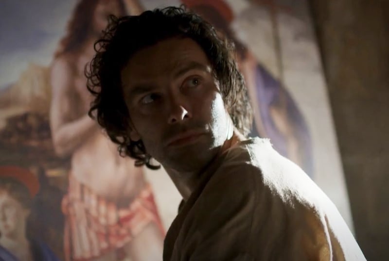 Aidan Turner as the title character in the new Amazon series <em>Leonardo</em>. Production still courtesy of Amazon Prime.