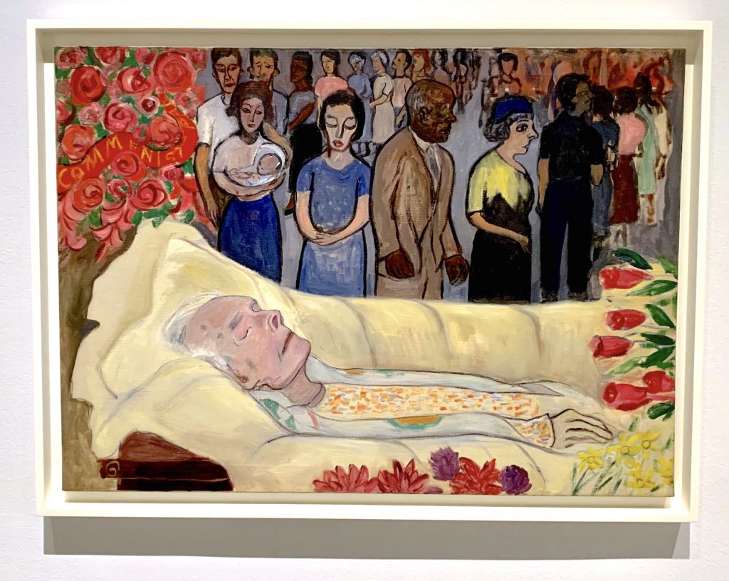 Alice Neel's Death of Mother Bloor (1951) at the Metropolitan Museum. Photo by Ben Davis.