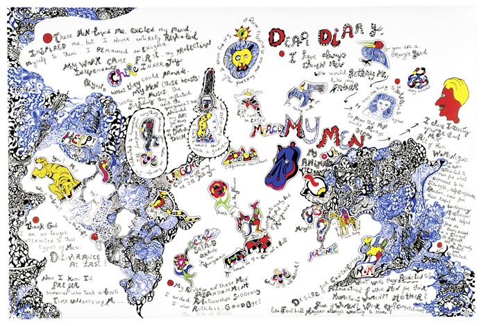 Niki de Saint Phalle, California Diary (My Men) (1994). Courtesy of Salon 94.