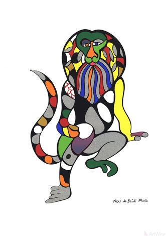 Niki de Saint Phalle, Monkey-Lion. Courtesy of Artwise.