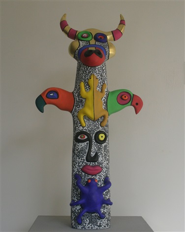 Niki de Saint Phalle, Totem: Bull Head (2000). Courtesy of Tasende Gallery. 