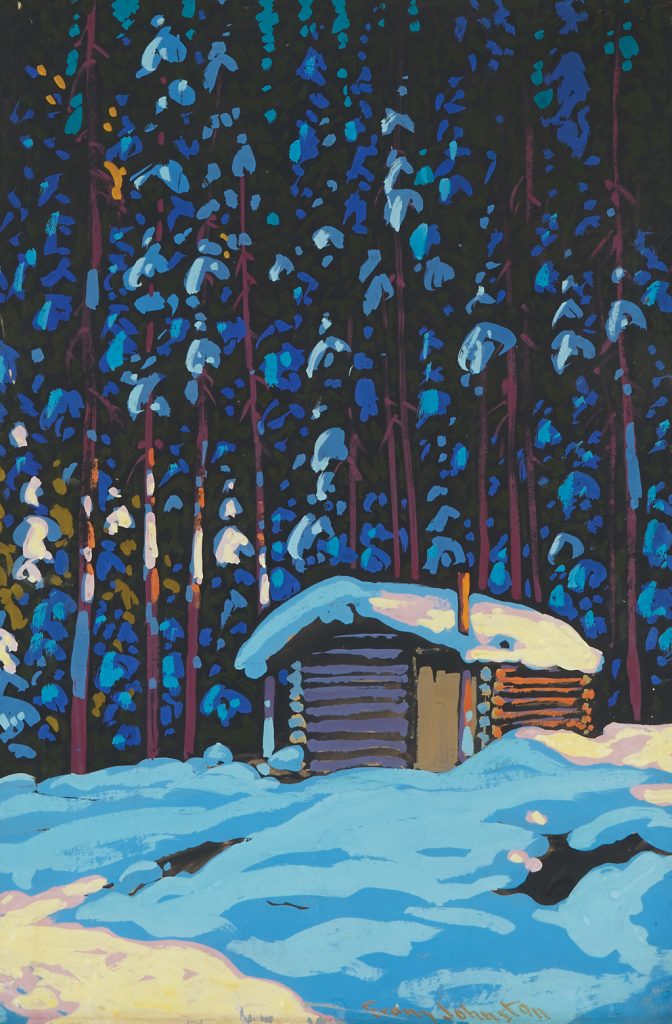Franz Johnston, Cabin in Snowy Woods. Courtesy of Waddington’s.