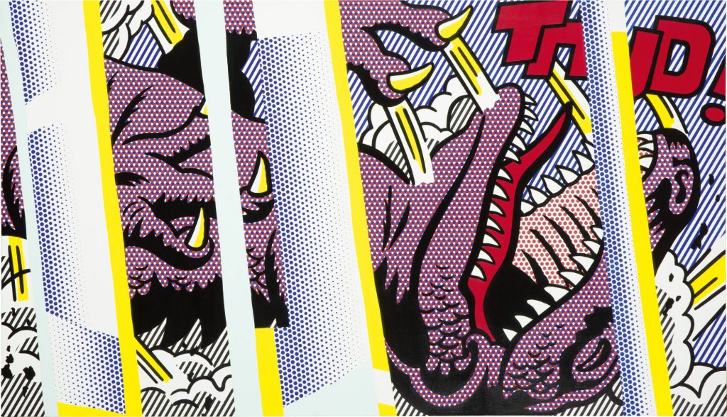 Roy Lichtenstein, <i>Reflections on Thud!</i> (1990). Courtesy of Sotheby's Hong Kong.