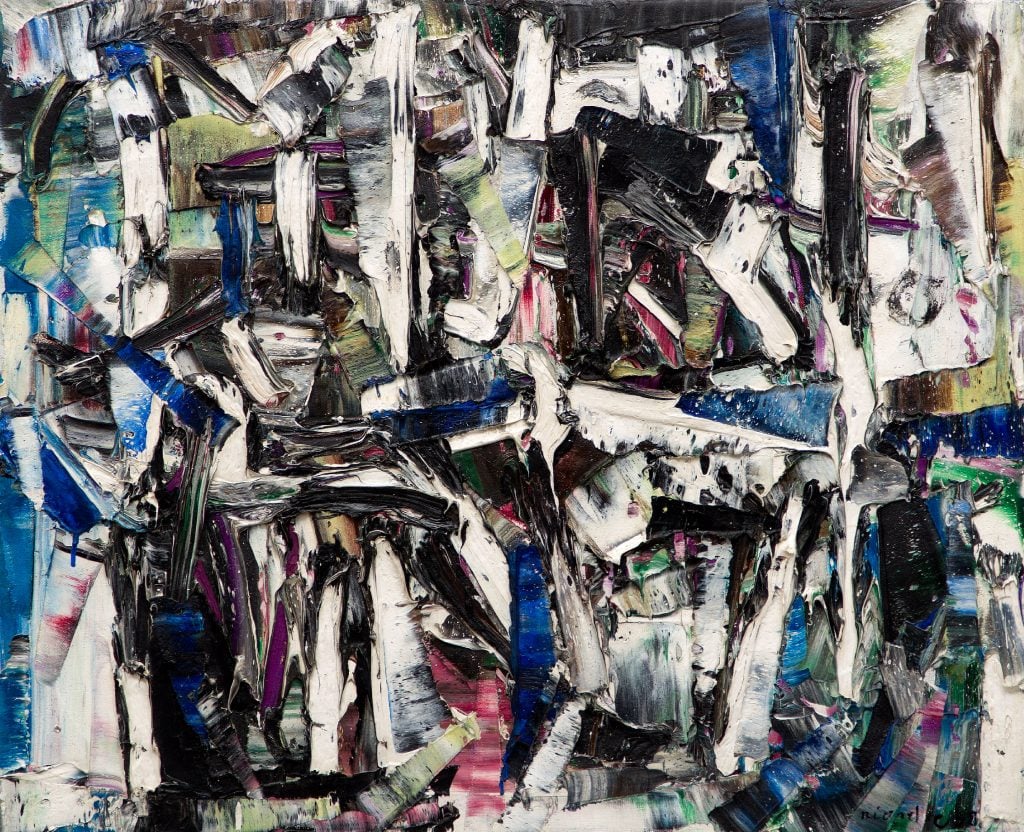 Jean Paul Riopelle, Untitled (1958). Courtesy of BYDealers.