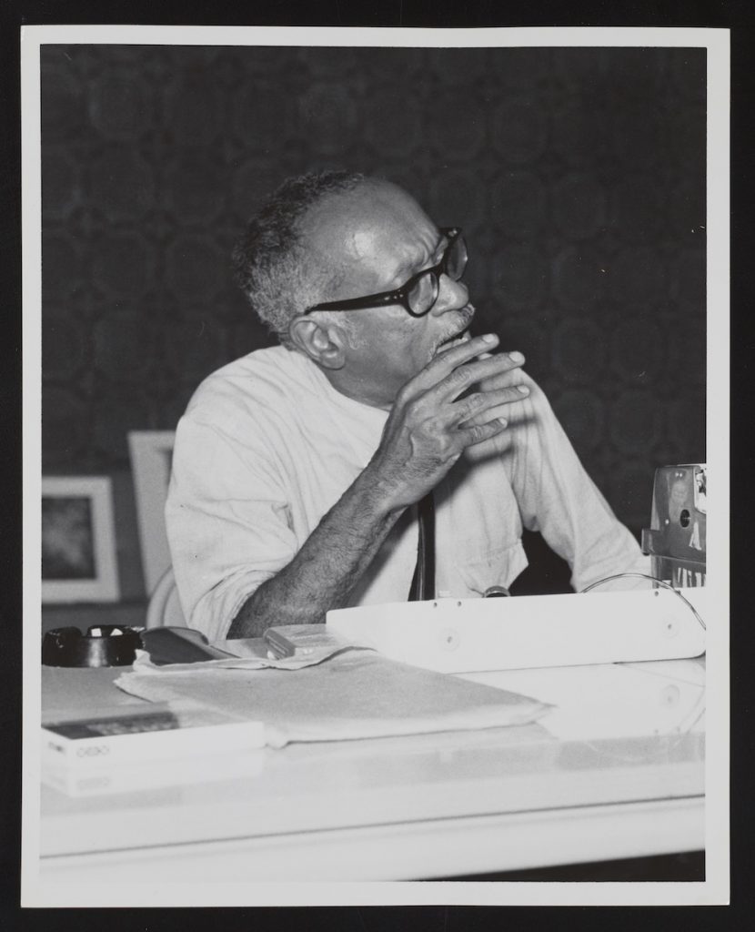 Photograph of Charles White at University of California, Los Angeles workshop 