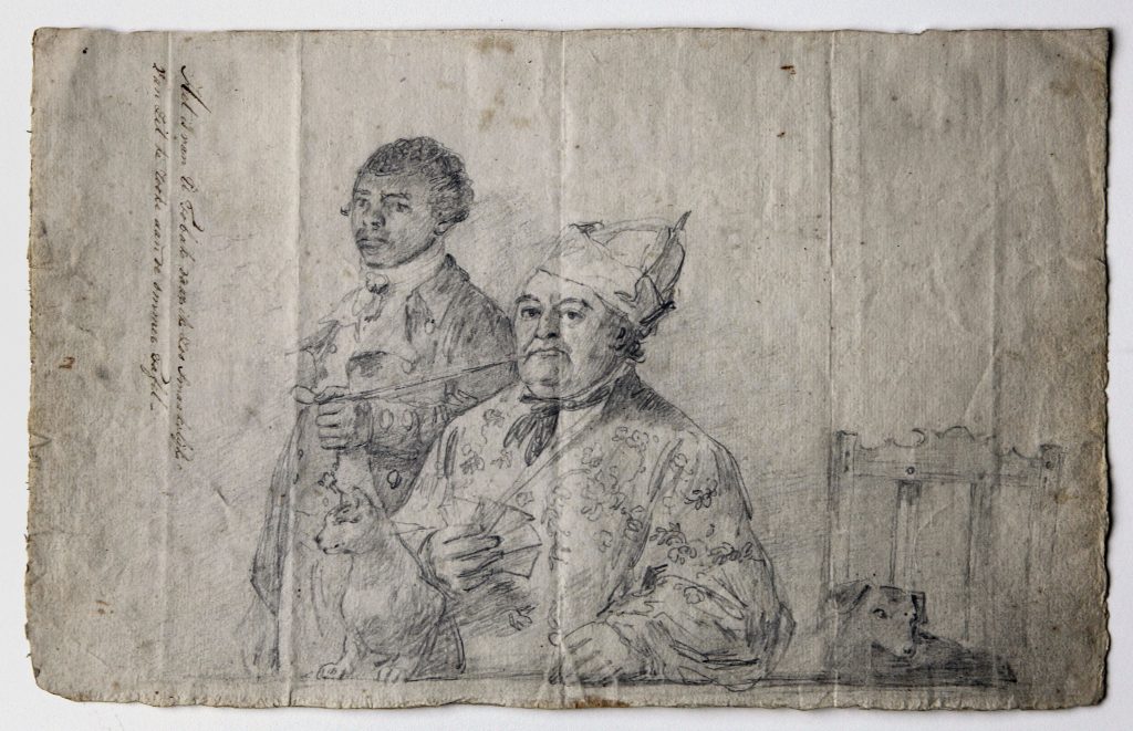 <i>Augustus van Bengalen Holding Hendrik Cloete's Pipe</i> (1788). Source: Anonymous. Courtesy Rijksmuseum.