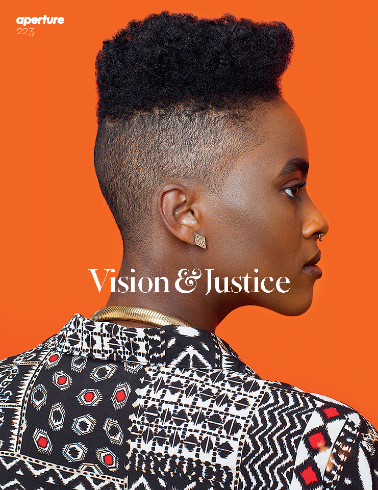 Awol Erizku's <i>Untitled (Forces of Nature #1)</i> (2014) on the cover of the 2016 Vision & Justice issue of Aperture. Courtesy of Ben Brown Fine Arts and the artist.