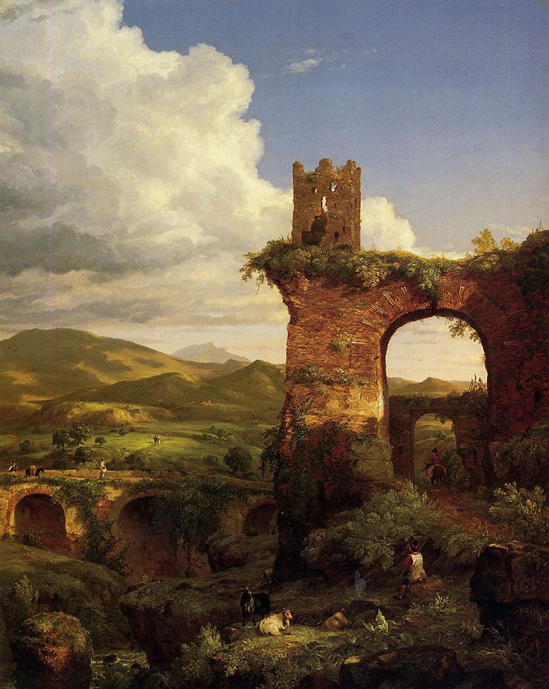 Thomas Cole, Arch of Nero (1846). The painting, owned by the Newark Museum of Art, will hit the auction block at Sotheby's.