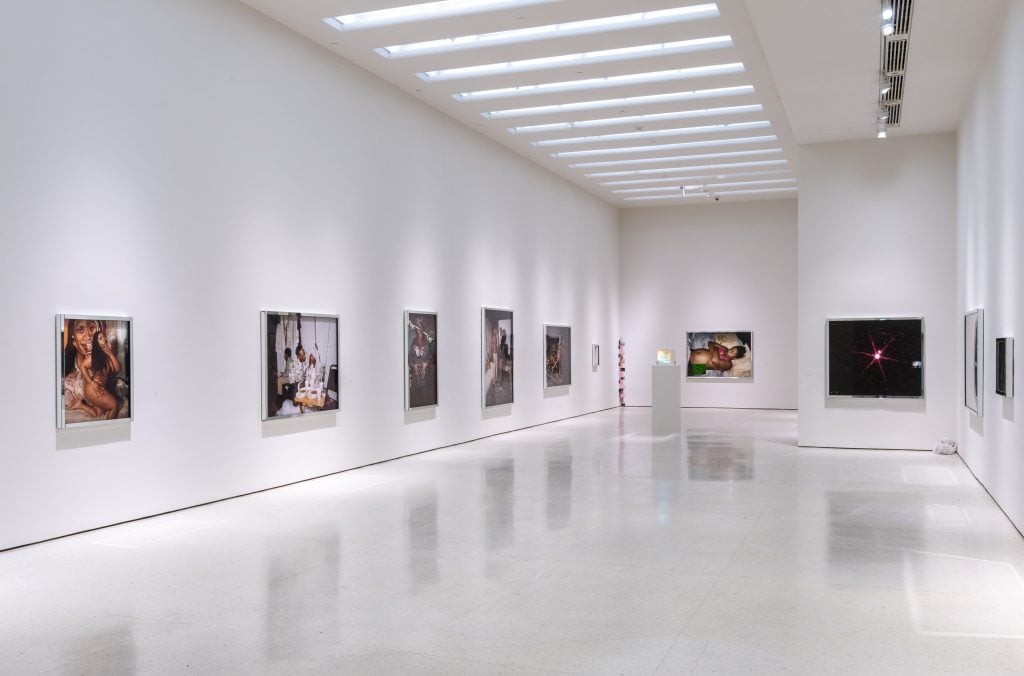 Installation view, "The Hugo Boss Prize 2020: Deana Lawson, Centropy," Solomon R. Guggenheim Museum, New York, May 7–October 11, 2021. © Deana Lawson. Photo: David Heald.