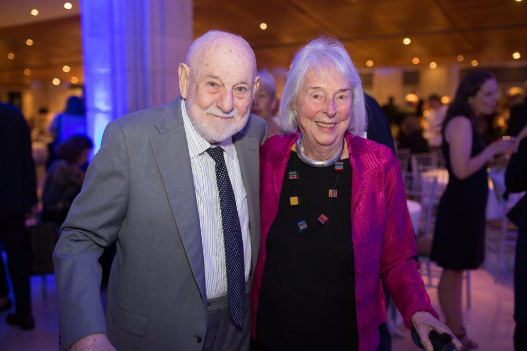 Eric Carle and his longtime editor, Ann Beneduce, at the 2016 Carle Honors in New York. Photo by Johnny Wolf photography, ©Eric Carle Museum of Picture Book Art.