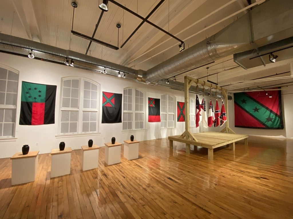 Exhibition view, John Sims's "AfroDixia" at 701 Center for Contemporary Art. Photo: courtesy of the artist. 