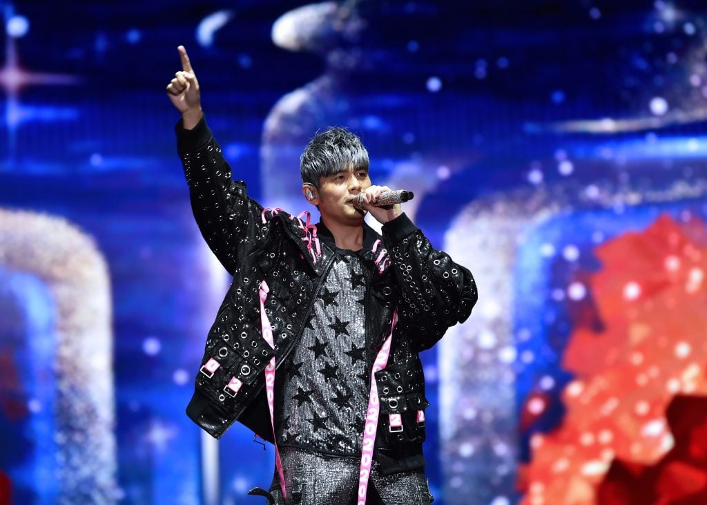 Jay Chou performs in Nanjing, Jiangsu Province of China. (Photo by VCG/VCG via Getty Images)