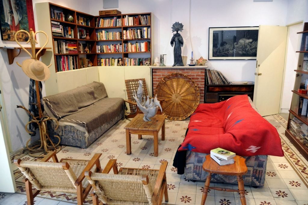 A view inside British-Mexican artist Leonora Carrington's house and studio in Mexico City, on May 24, 2021. Photo: Claudio Cruz/AFP via Getty Images.
