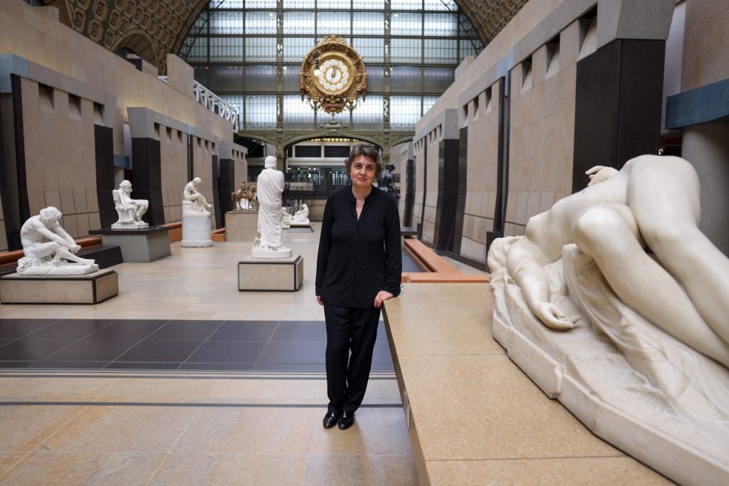 Laurence des Cars will begin her leadership at the Louvre September 1. (Photo by Pierre Suu/Getty Images)
