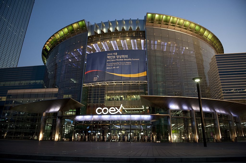 The exterior of the COEX Center in Seoul, where Frieze will take place this September. Photo by Saul Loeb/AFP via Getty Images.