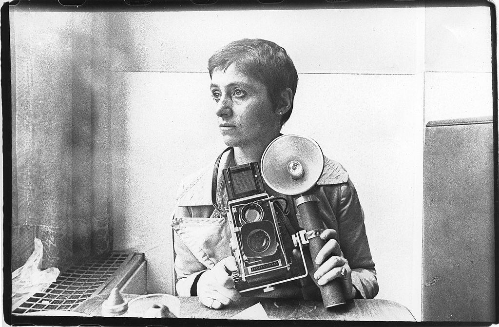 In See/Saw, Dyer notes that Diane Arbus was the kind of photographer who claimed that pictures "can serve as a kind of prophecy, that a photograph of someone at a particular moment in their life can tell you everything about what life has in store." Photo by Roz Kelly/Michael Ochs Archives/Getty Images.