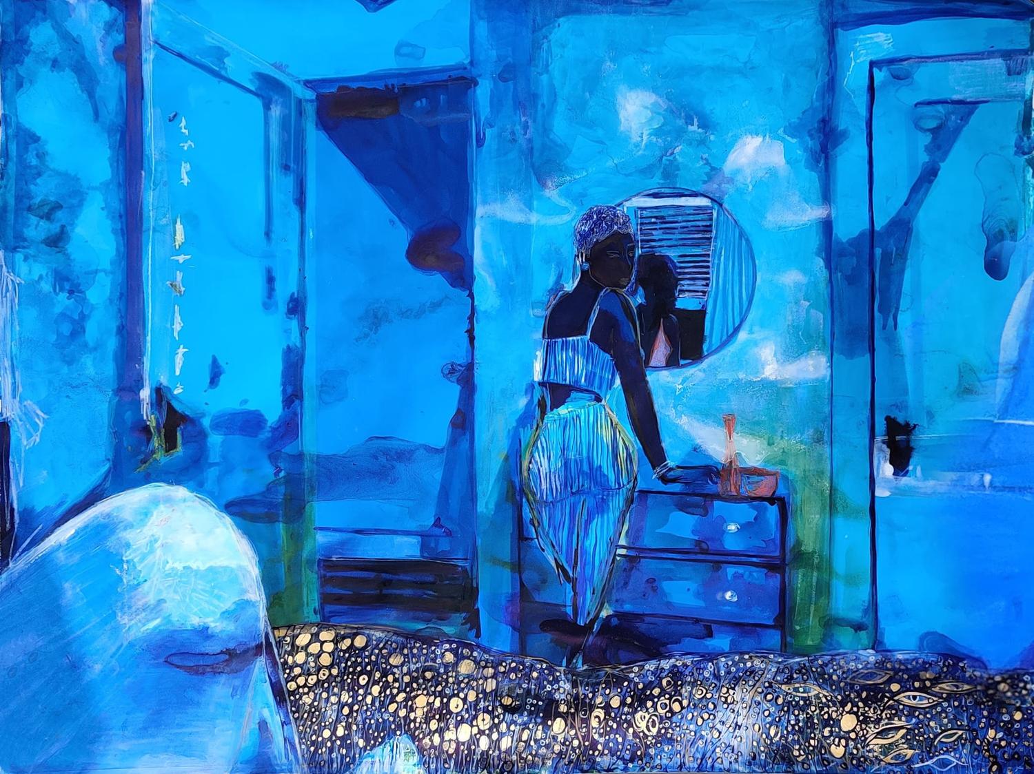 Havette Lewinale, Blue Likes Drinking Holy Water (2021). Courtesy of Young Space.