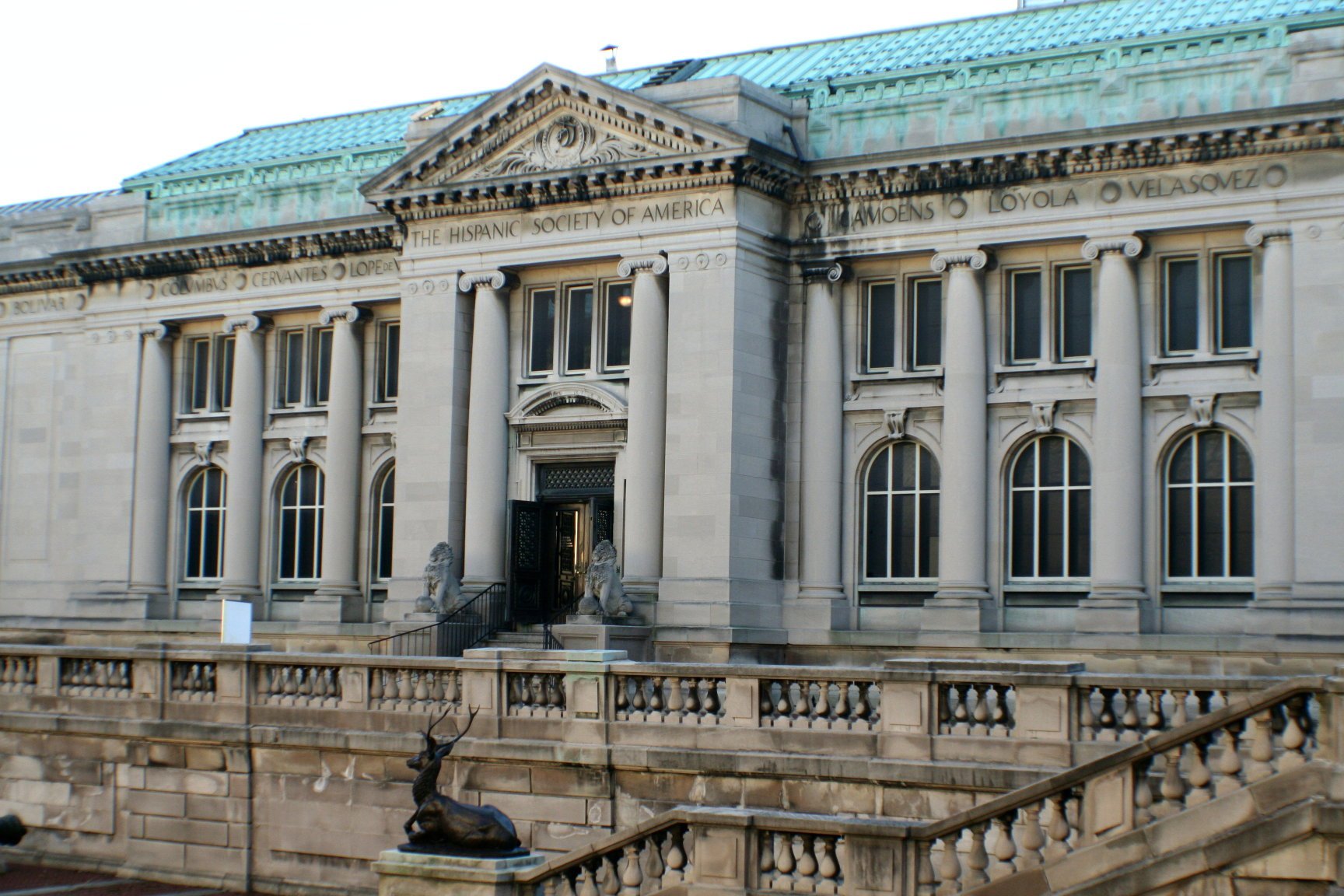 The Hispanic Society of America building on the Audubon Terrace in Washington Heights, New York. Photo by Asaavedra32, Creative Commons Attribution-Share Alike 3.0 Unported license.