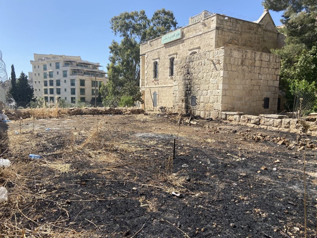 Urban Farm burnt to the ground. Photo by: Aline Khoury.