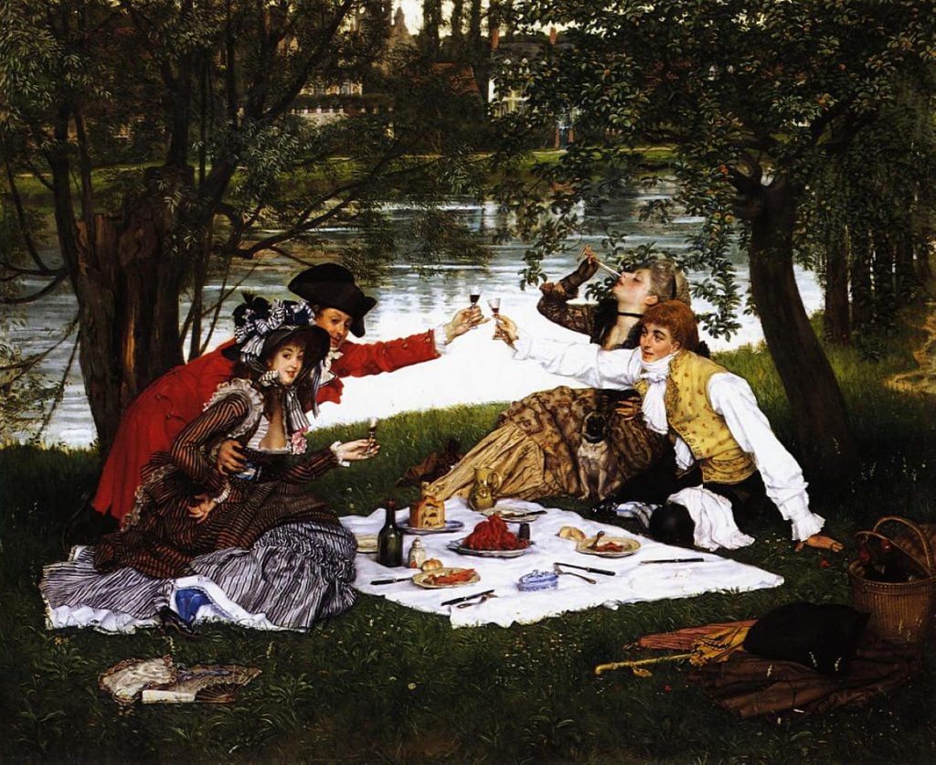 James Tissot, La Partie Carrée (1870). Collection of the National Gallery of Canada.